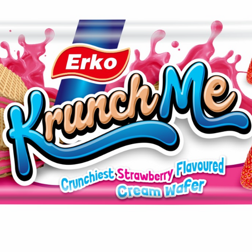 Erko KRUNCH ME WAFER BISCUIT STRAWBERY