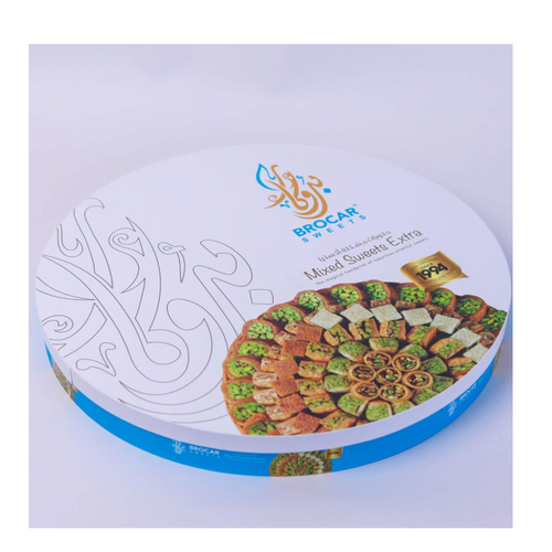 BROCAR Assorted Mixed Baklava 1750g - Luxury Syrian Pistachio & Cashew Baklava (Assorted Flavors)
