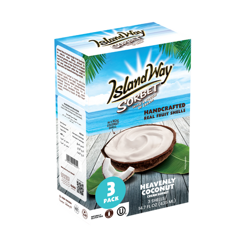 Heavenly Coconut 3pc Multipack - Island Way Sorbet Ice Cream