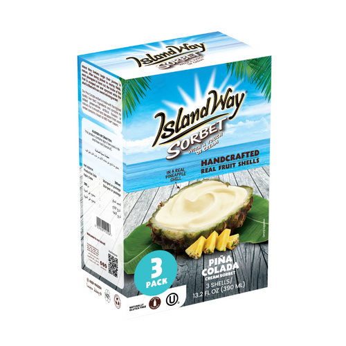 Pina Colada 3pc Multipack - Island Way Sorbet Ice Cream