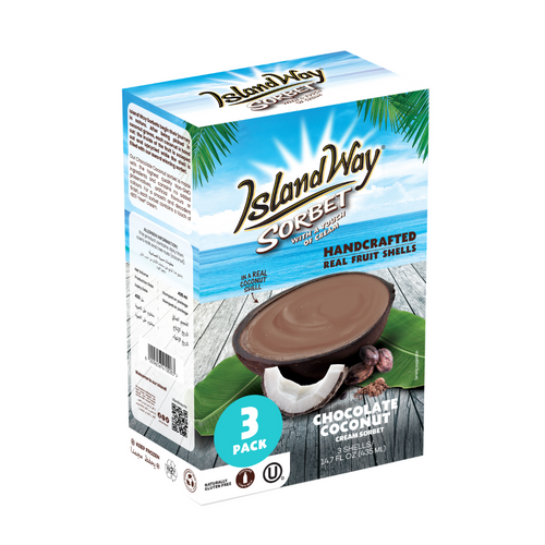 Chocolate Coconut - Island Way Sorbet Ice Cream