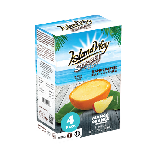 Mango Orange 4pc Multipack - Island Way Sorbet Ice Cream