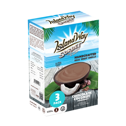 Chocolate Coconut 3pc Multipack - Island Way Sorbet Ice Cream
