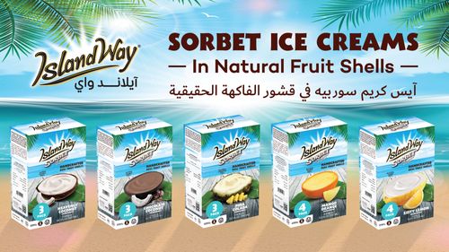 Island Way Sorbet Ice Cream Now Available in Leading Retail Chains and on Noon Minutes & Careem Quik