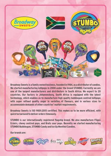 Broadway Sweets Brochure
