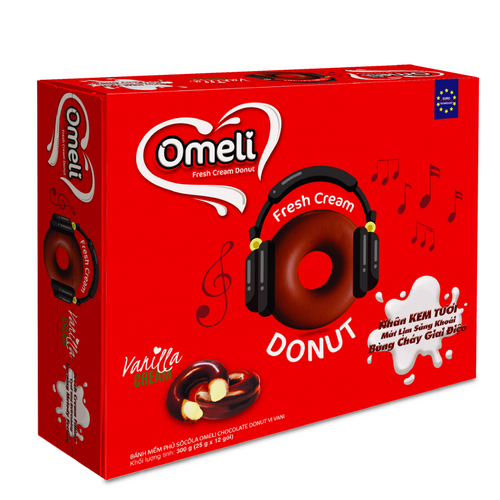 Omeli Donut Vanila/Banana Flavor