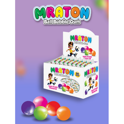 MRATON BALL BUBBLE GUM - TUTTIFRUIT FLAVOUR