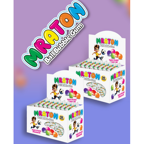 MRATON BALL BUBBLE GUM - TUTTIFRUIT FLAVOUR
