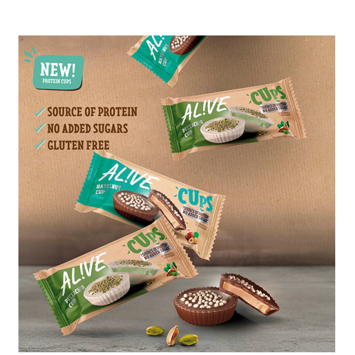 AL!VE Hazelnut PROTEIN CUPS (2 x 16g)