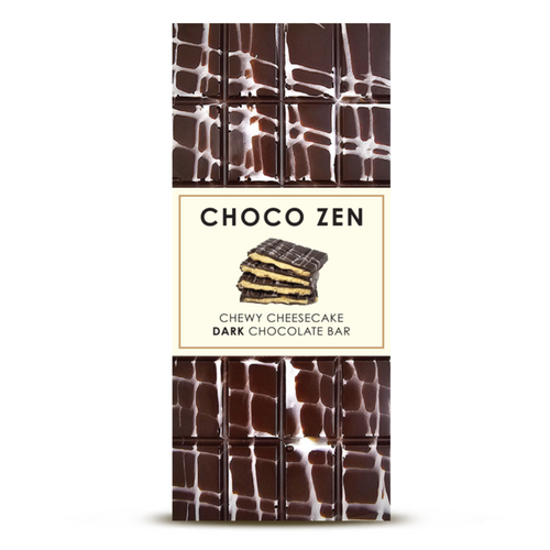Choco Zen Dubai Chocolate Chewy Cheesecake Dark Chocolate Bar 130g