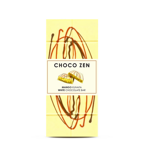Choco Zen Dubai Chocolate Mango Kunafa White Chocolate Bar 190g