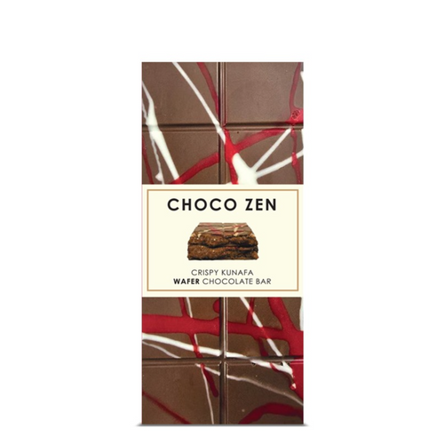 Choco Zen Dubai Chocolate Wafer Kunafa Milk Chocolate Bar 190g