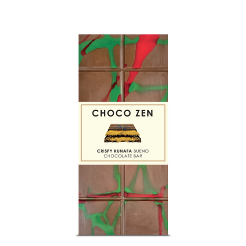 Choco Zen Dubai Chocolate Crispy Kunafa Buenissimo Milk Chocolate Bar 190g