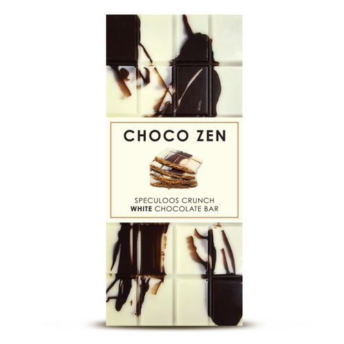 Choco Zen Dubai Chocolate Speculoos Crunch White Chocolate Bar 120g