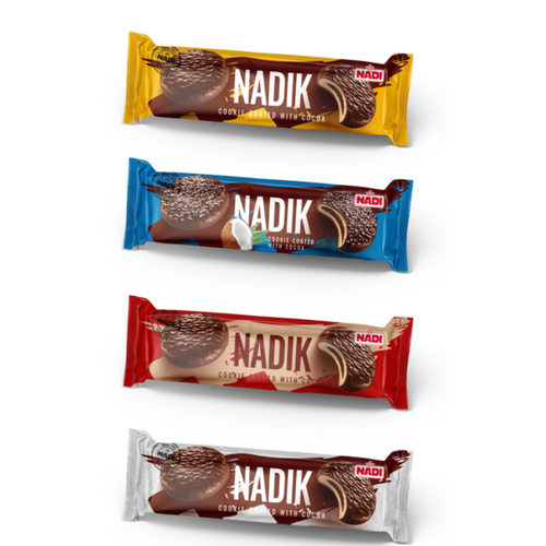Premium cocoa-coated cookies