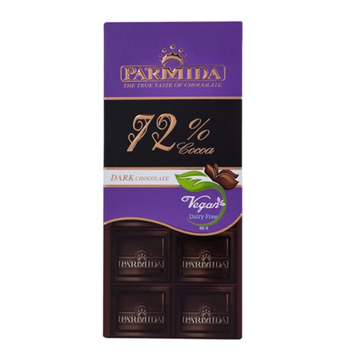 Parmida 72% Cocoa Dark Chocolate Bar