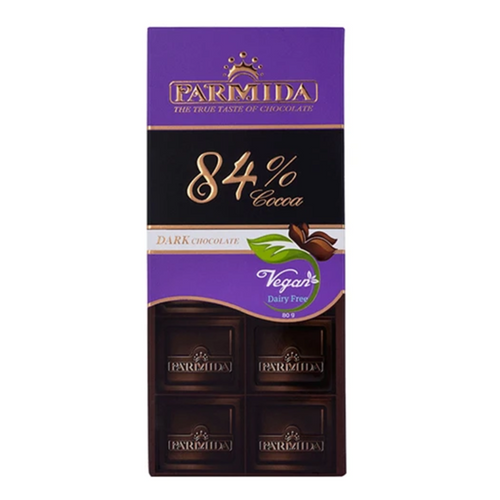 Parmida 84% Cocoa Dark Chocolate Bar
