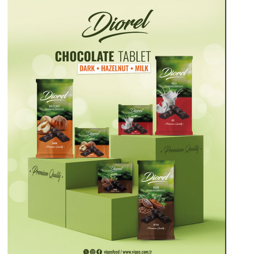 DIOREL TABLET CHOCOLATE 40 GR AND 80 GR