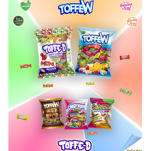 TOFFEW, TOFFE-D, SOFEESTICK, CHIRPYUM