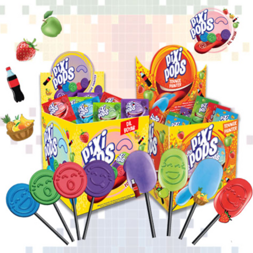 PIXIPOPS TONGUE PAINTER LOLLIPOP (6 g & 8 g)