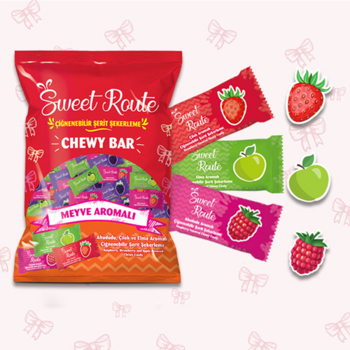 SWEET ROUTE CHEWY BAR & SWEET ROUTE TOFFEE CANDY