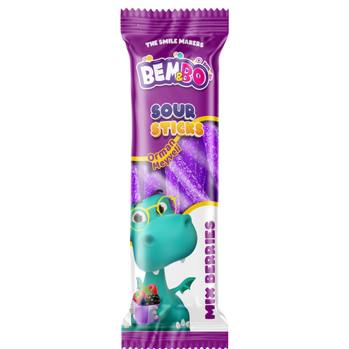 Licorice Sour Rope with (Forest Fruity, Cola, Strawberry or Mango) Flavored