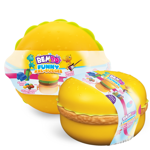 Bembo Funny XXL burger toys with candy