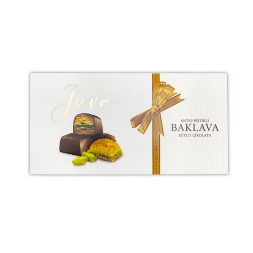 Juva Milk Chocolate Covered Pistachio Baklava, 230g