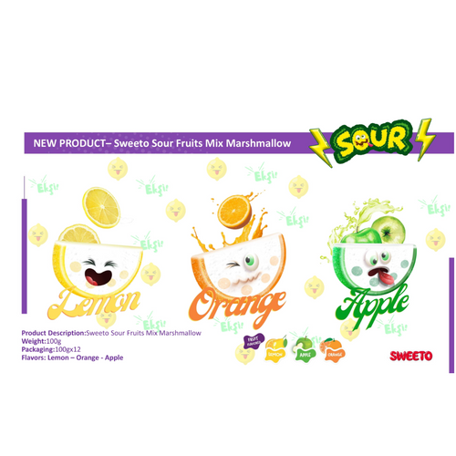 Sour Marshmallow Fruits