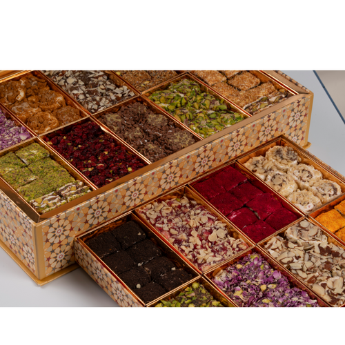 Mixed Gourmet Turkish Delight - 18 compartments