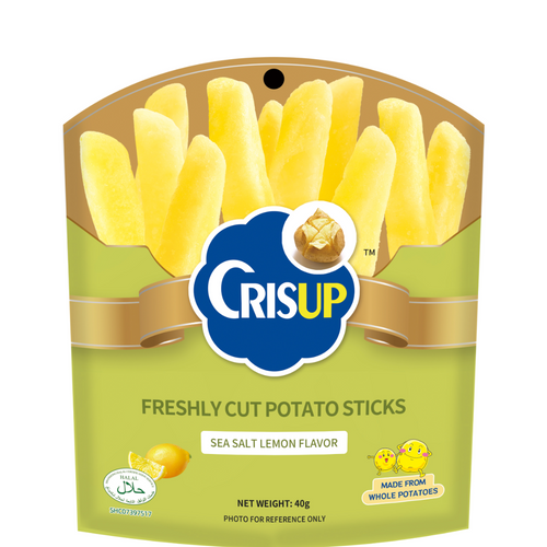 Crisup 40g Potato Sticks Sea Salt & Lemon Flavor