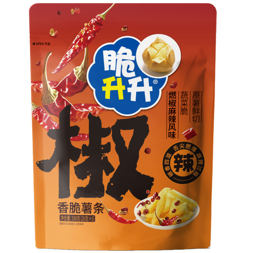 脆升升 100g Potato Sticks Numb & Spicy Flavor