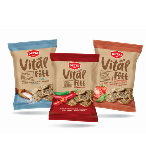 Vital Fitt crackers in different tastes