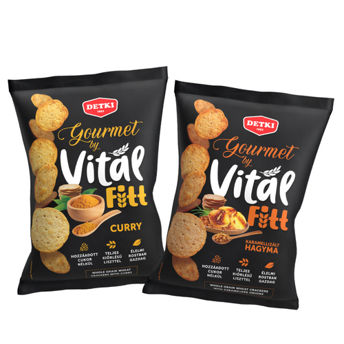 Vital Fitt Gourmet crackers in unique tastes