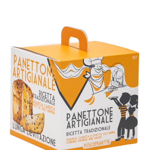 Panettone candied orange and raisin