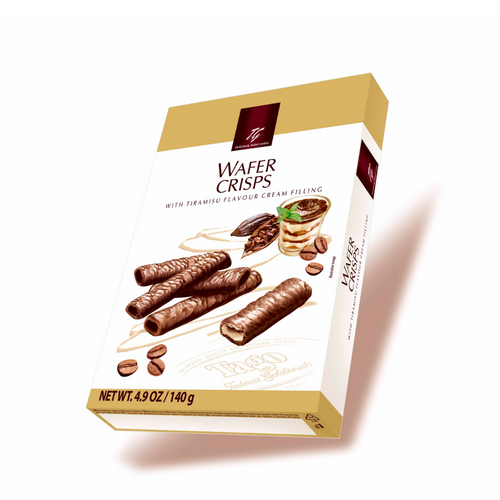TG Wafer Crisps with Tiramisu Flavour Cream Filling 140g