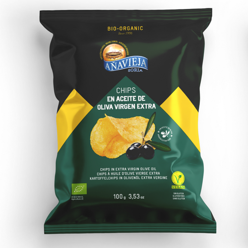 Organic Potato chips in extra virgin olive oil 40g, 100g