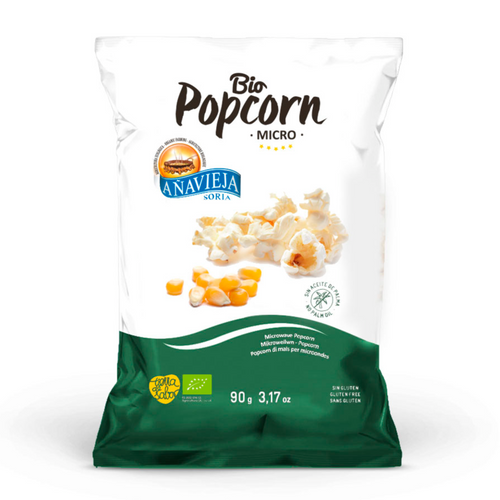 Organic microwave popcorn with extra virgin olive oil 100g