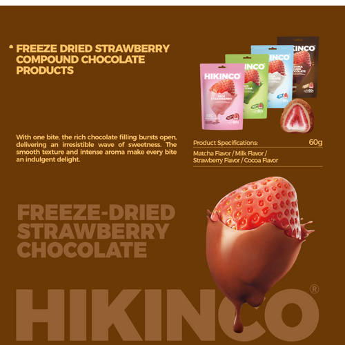 FREEZE DRIED STRAWBERRY COMPOUND CHOCOLATE PRODUCTS
