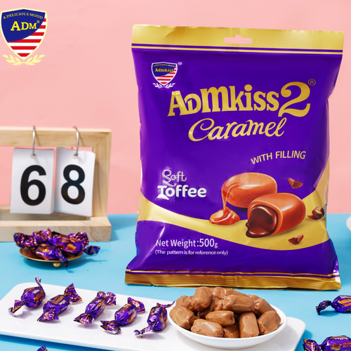 chocolate filled caramel toffee