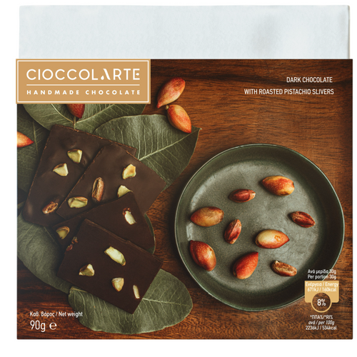 DARK ROASTED PISTACHIO SLIVERS 90GR