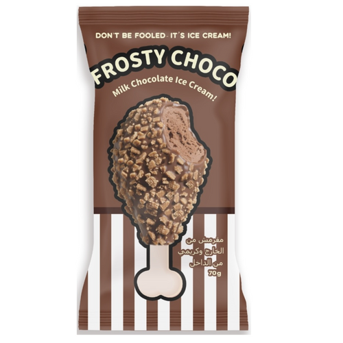 Frosty Chicken Shaped Ice Cream Chocolate