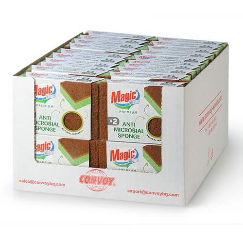 KITCHEN SPONGE ANTIBACTERIAL 2 PCS. PREMIUM