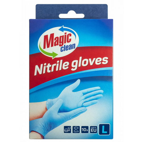 MAGIC CLEAN NITRILE GLOVES, 10 PCS, L