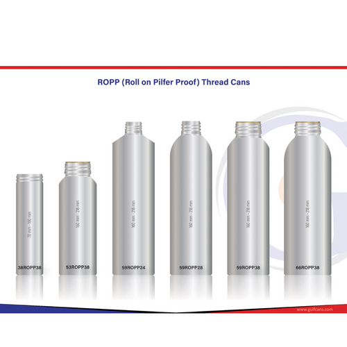 Aluminium Bottles with ROPP