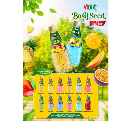 (NAM VIET GROUP) VINUT BASIL SEED DRINK