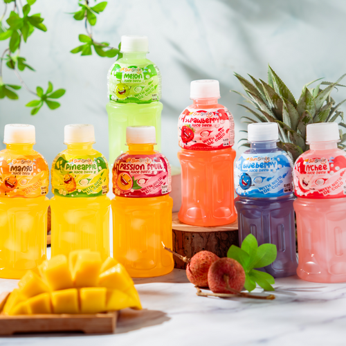 Best Selling Product 320ml Tropical Juice Drink with Nata De Coco Jelly SunSmile Private Label Manufacturer Free Sample OEM ISO