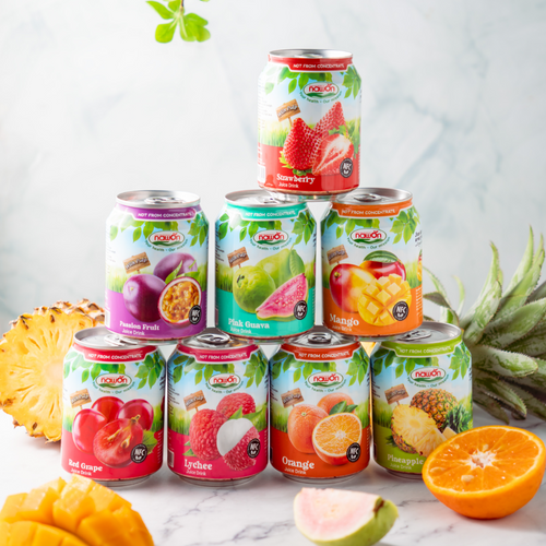 Private Label Free Sample 500ml 100% Fruit Juice Drink  NAWON Vietnam Manufacturer OEM ODM Wholesale Pricing Low MOQ HALAL