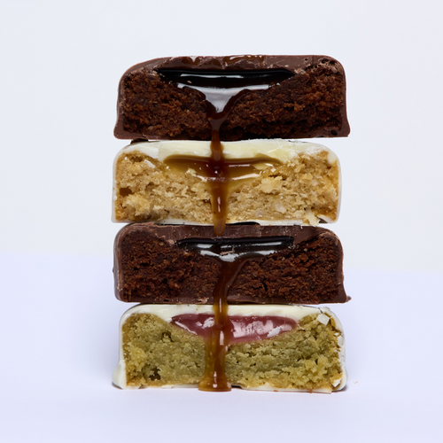 Protein Brownie with Caramel liquid filling