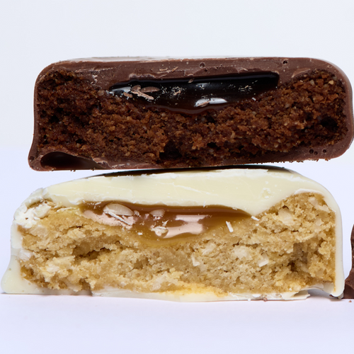 Protein Brownie with Caramel liquid filling